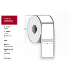 Capture 35000268 printer label White