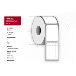 Capture 880269-025D-1PCS printer label White