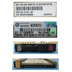 HPE hot-plug SSD 240GB 2.5Inch SFF