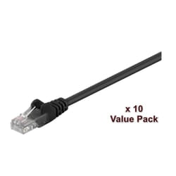 Microconnect V-UTP507SVP networking cable Black 7 m Cat5e U/UTP (UTP)
