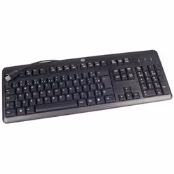 HP 672647-183, Full-size (100%), Wired, USB, Membrane, Black
