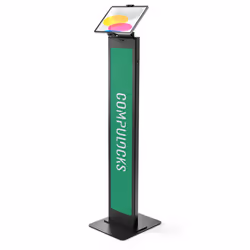 Compulocks Universal Tablet Cling Brandable Floor Stand Black, Multimedia stand, Black, Tablet, 0.907 kg, 33 cm (13"), 100 x ...