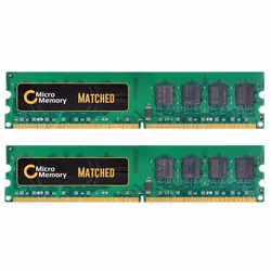 CoreParts MMI0020/1024-KIT2, 2 GB, 2 x 1 GB, DDR2, 667 MHz, Green