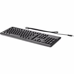 The new HP USB Keyboard features an impressively durable design built for ease of use and everyday business computing.- A bus ...