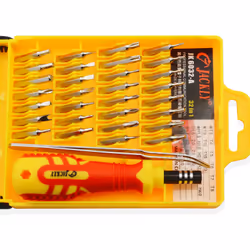CoreParts MSPP70507, Toolkits, Mobile phone/Smartphone, Screwdriver, Tweezer, Multicolour, Yellow, 32 tools