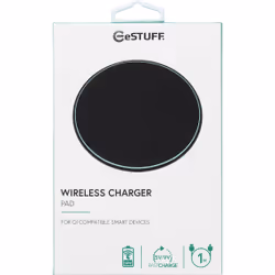 eSTUFF Wireless Charger Pad Smartphone Black USB Wireless charging Indoor
