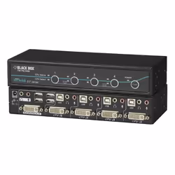 Switch PCs with single-link DVI-D video and transparent USB 2.0 signals. - Switch up to four PCs. - Supports resolutions up ...