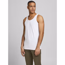 Jack & Jones 12074784, White, L, Cotton, Elastane, Do not bleach, Natural drying, Mild wash (40°C)