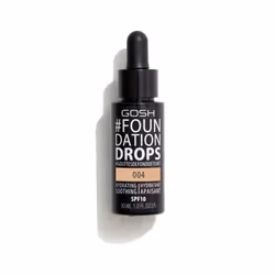 GOSH #Foundation Drops 004 Natural 30ml, Dropper bottle, liquid, Dry skin, Hydrating, Soothing, All skin tones, Neutral