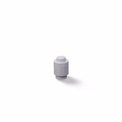 Room Copenhagen Lego Brick 1 Knob Round, Stackable Storage Box, 950 ml, Medium Stone Grey, one size
