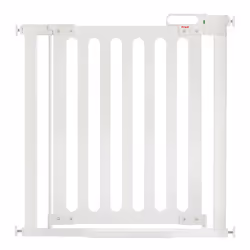 Fred Safety Pressure Fit Pure White Wood Baby Safety Gate to Fit Openings 76cm to 96cm