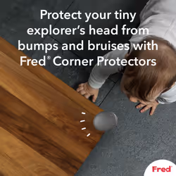 Home Safety Adhesive Corner Protector | Baby Safety Plastic Sharp Edge Corner Guards | Includes 8 Safe Table Corner Protectors | Dark Grey