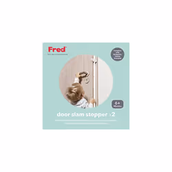 Home Safety Door Slam Stopper | Baby Safety Finger Guards for Internal Doors | Includes 2 Plastic Baby Proofing Door Stoppers | PureÂ White