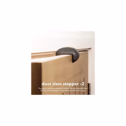 Home Safety Door Slam Stopper | Baby Safety Finger Guards for Internal Doors | Includes 2 Plastic Baby Proofing Door Stoppers | PureÂ White