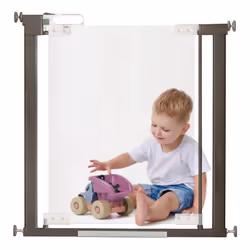 Fred Safety Pressure Fit Acrylic Clear-View Baby Safety Gate | Extendable Stair Gate Fits Wide Openings 76cm to 96cm