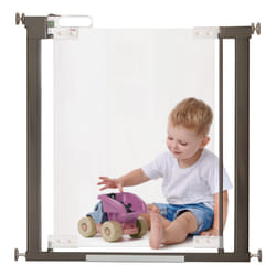 Fred Safety Pressure Fit Acrylic Clear-View Baby Safety Gate | Extendable Stair Gate Fits Wide Openings 76cm to 96cm