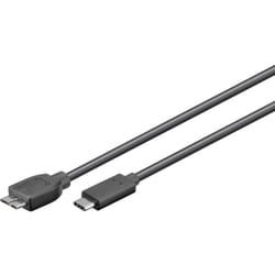 Microconnect USB3.1CAMIB3.01 USB cable USB 3.2 Gen 1 (3.1 Gen 1) 1 m USB C Micro-USB B Black