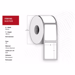 Capture offers a full assortment of thermal labels in various sizes and paper types. For special requests please contact your ...