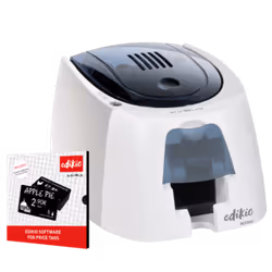 card printer. single sided card printing. thermal transfer (monochrome). resolution: 12 dots/mm (300 dpi). speed (max.): 240 ...