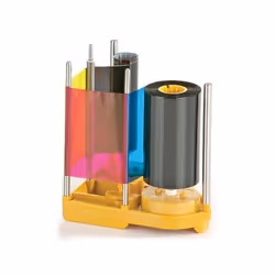 The Magicard Prima 433 YMCKK Colour Ribbon is a five-panel full-colour ribbon with two sets of black resin dye for dual-side ...