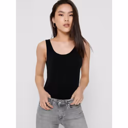 ONLY 15095808 Tank top Round neckline Sleeveless Cotton, Elastane - Additional view 6