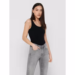 ONLY 15095808, Tank top, Adult, Female, Black, L, Round neckline