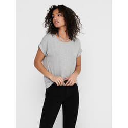 ONLY 15106662 T-shirt Round neckline Short sleeve Elastane, Polyester, Viscose