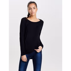 ONLY 15109964, Pullover, Adult, Female, Black, L, Round neckline