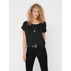 ONLY 15106662 T-shirt Round neckline Short sleeve Elastane, Polyester, Viscose