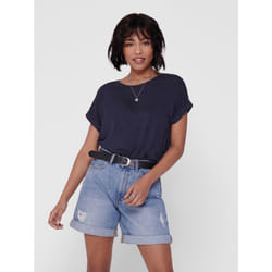 ONLY 15106662 T-shirt Round neckline Short sleeve Elastane, Polyester, Viscose