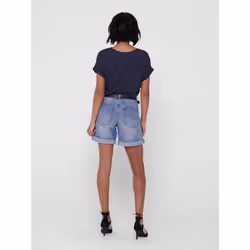 ONLY 15106662 T-shirt Round neckline Short sleeve Elastane, Polyester, Viscose