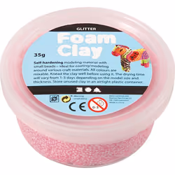 Creativ Company Foam Clay, Modeling clay, Red, Child, Boy/Girl, 35 g, 1 pc(s)