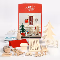 Creativ Company 97038, Unfinished craft wood cutout, Box