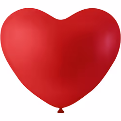 Creativ Company 59176, Toy balloon, Rubber, Red, Valentines Day, Heart (shape), 8 yr(s)