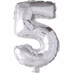 Creativ Company 59189, Toy balloon, Foil, Silver, Theme party, Modeling balloon, 8 yr(s)
