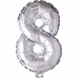 Creativ Company 59192, Toy balloon, Foil, Silver, Theme party, Modeling balloon, 8 yr(s)