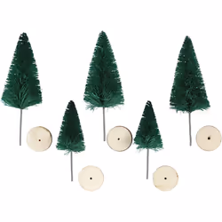 Creativ Company 51651, Green, Nylon, Wood, Christmas, 5 pc(s)