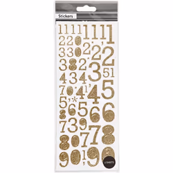 Creativ Company 29155 decorative sticker Gold, White