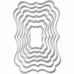 Creativ Company 11783, Cutting template, Silver, 1 pc(s), 11761, 11792, 11799, 25 mm, 80 mm