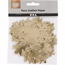 Creativ Company 49897 Christmas ornament Specific christmas ornament Faux leather Gold 16 pc(s)
