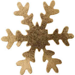 Creativ Company 49897 Christmas ornament Specific christmas ornament Faux leather Gold 16 pc(s)