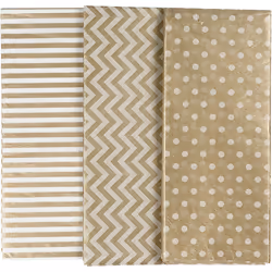 Creativ Company 200894, Gift wrap paper, Gold, Monochromatic, 500 mm, 700 mm, 17 g
