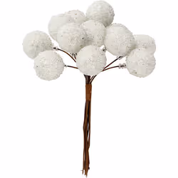 Creativ Company 504413, White, Polyfoam, Christmas, 12 pc(s), 15 mm