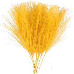 Creativ Company Artificial Feathers, L: 15 cm, W: 8 cm, Yellow, 10 pc, 1 Pack, Yellow, 150 mm, 10 pc(s), 80 mm