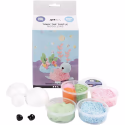 Creativ Company 100763, Modeling clay playset, Black, Green, Light Blue, Mint colour, Red, White, Plastic pot, CE, Hanging bo ...