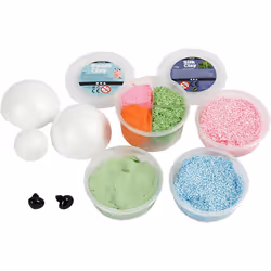 Creativ Company 100763 pottery/modelling compound Modeling clay playset Black, Green, Light Blue, Mint colour, Red, White 1 pc(s)