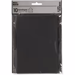 Creativ Company 217012 envelope C6 (114 x 162 mm) Black 10 pc(s)