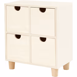 Creativ Company 57945, Wood, 4 drawer(s), Wood, Monochromatic, Square, Wood
