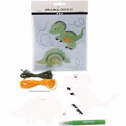 Creativ Company 977217, Animals, Cardboard, 2 pc(s), Hanging polybag, Green, Orange