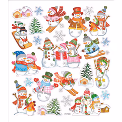 Creativ Company Stickers, Paper, Multicolour, Christmas pattern, Boy/Girl, Christmas, 150 mm